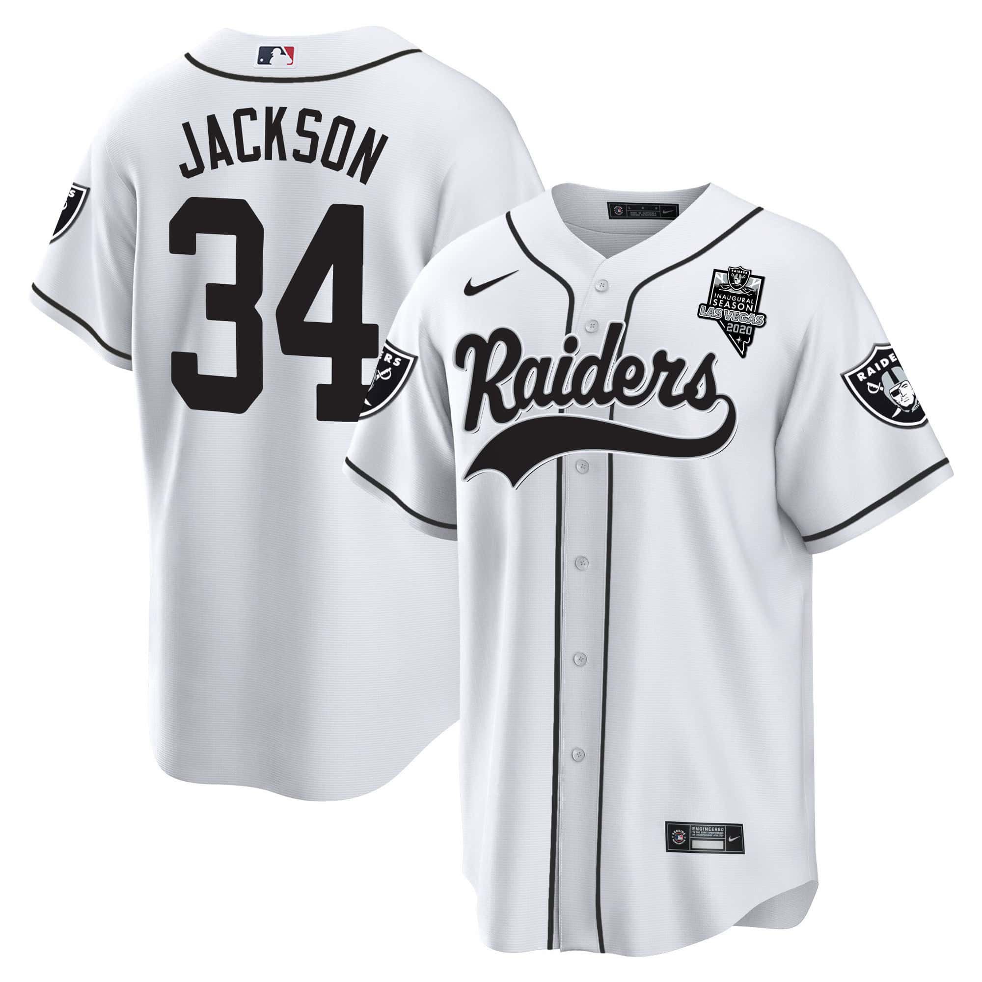 Men Oakland Raiders #34 Jackson White 2024 Nike Vapor Baseball NFL Jersey